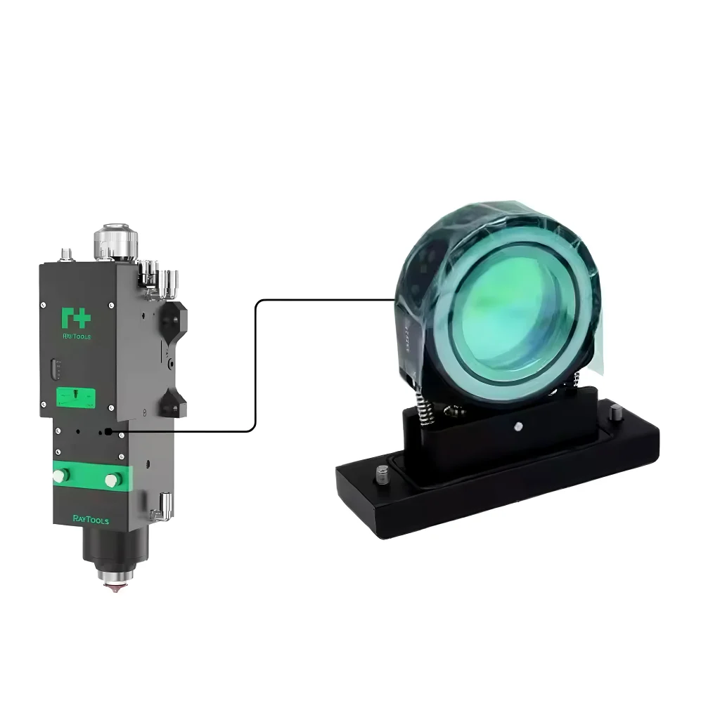 Replacing a burnt laser protective window in a cutting torch drawer