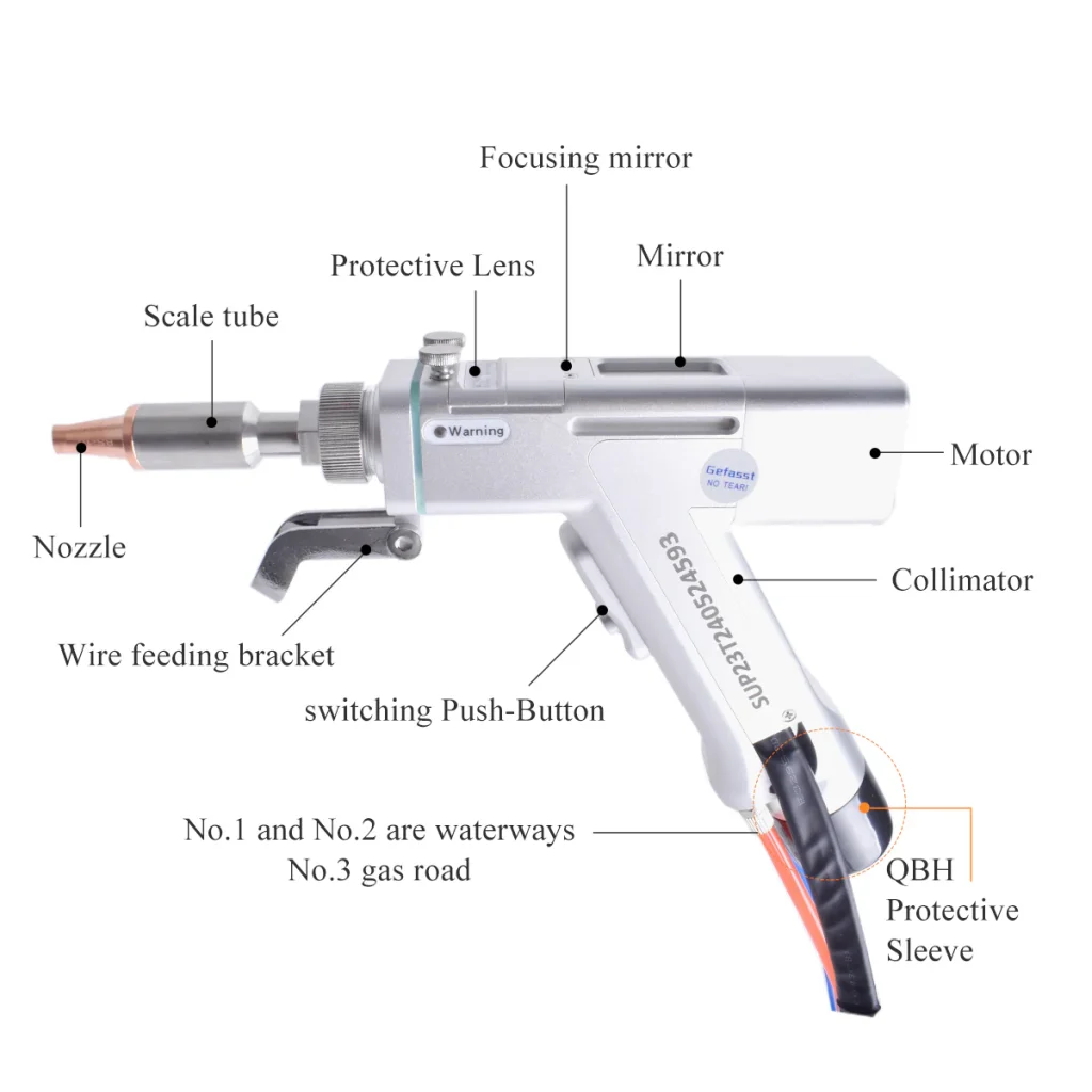 Wobble laser welding head supporting multiple scan modes like circle and triangle