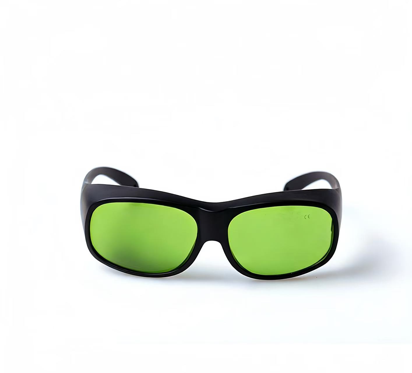Wrap-around laser safety goggles with side shields for maximum eye protection