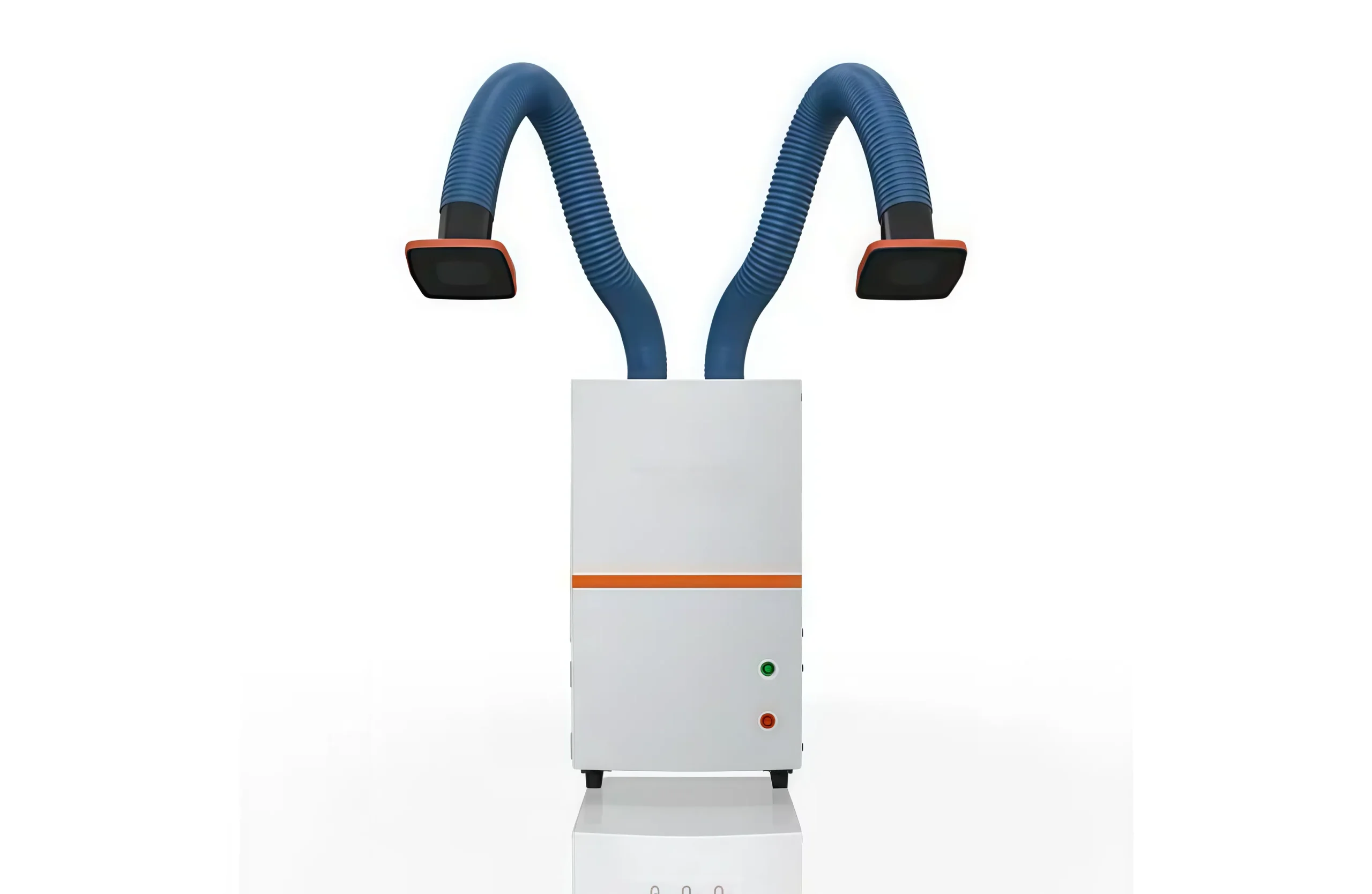 Industrial control panel and heavy-duty casters of Lasvio portable fume extractor.