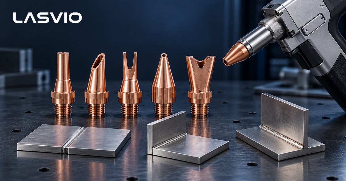 Laser welding nozzle types for butt lap and corner joints