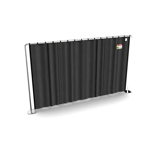 Heavy duty laser safety curtain for fiber laser welding cell isolation