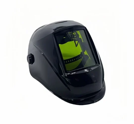 Full face laser safety helmet with OD8+ window for fiber laser welding